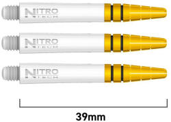 Harrows Dart szár közepes Red Dragon Nitro Ionic műanyag fém toppal, fehér 39mm