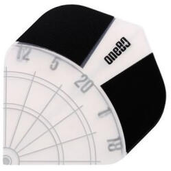 One 80 Dart toll ONE80 Darts tábla, fekete - fehér