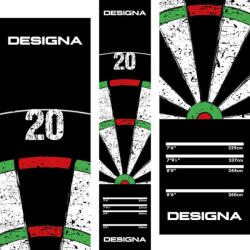Designa Darts felszerelés Darts puha szőnyeg Designa 20-as szektor 290×60cm