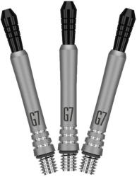 Target Darts Dart szár hosszú Target Phil Taylor Power Titanium G7, homokfúvott ezüst 46, 7mm (készlet erejéig)