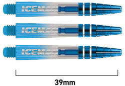 Red dragon darts Dart szár közepes Red Dragon Gerwyn Price Iceman Nitro Ionic műanyag fém toppal, kék 39mm
