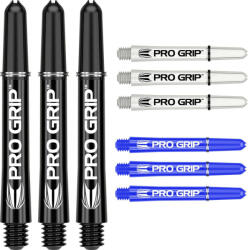 Unicorn Dart szár közepes Target Pro Grip 41mm, fekete-fehér-kék multi-pack