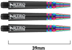 Dart szár közepes Red Dragon Nitrotech Ionic műanyag fém toppal, fekete 39mm