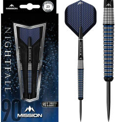Mission Darts Dart szett Mission steel Nightfall 23g, M3, taper, 90% wolfram