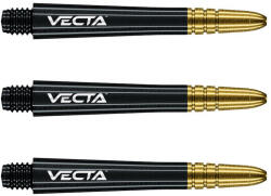 Winmau Dart szár hosszú Winmau Vecta, műanyag, arany fém toppal 41mm (Készlet erejéig)