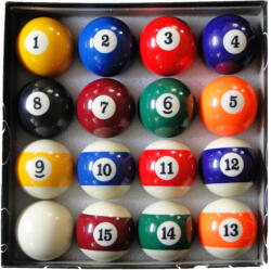  Golyókészlet Pool biliárd 57, 2mm-es A minőség