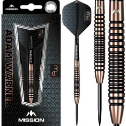 Mission Darts Dart szett steel Mission Adam Warner Bronze Titanium 22g 90% wolfram