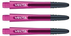  Dart szár hosszú Winmau Vecta, műanyag, fém toppal rózsaszín 41mm