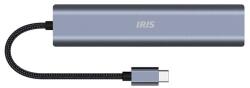 I.R.I.S. IH6-22 6in1 (3xUSB/1xLAN/1xHDMI/1xDP-USB-C 100W) Dokkoló (IH6-22) - bestbyte