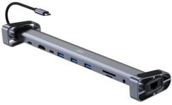 I.R.I.S. IH10 10in1 (3xUSB/1xLAN/1xHDMI/1xSD/1xmicroSD/1xUSB-C/1xDP-USB-C 100W/1x3, 5mm Jack) Dokkoló (IH10) - bestbyte