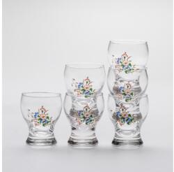 Výrobce po 1 ks Készlet 6x likőrös üveg átlátszó - 3. számú virágminta 8590828624738 (KK01083B)