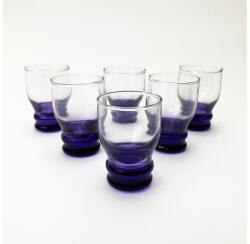 Výrobce po 1 ks 6 db átlátszó lila likőrös pohár szett (KK01079)