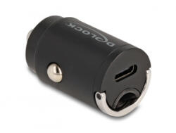 Delock Mini autós töltő USB Type-C PD 3.0 30 W-tal (64278) (64278) - aqua