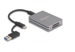 Delock USB Type-C kártyaolvasó SD Express és CFexpress A-típusú memóriakártyákhoz (91013)
