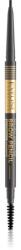 Eveline Cosmetics Micro Precise водоустойчив молив за вежди с четка 2 в 1 цвят 04 Graphite 4 гр