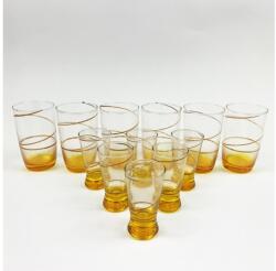 Výrobce po 1 ks Készlet 6x nagyobb pohár és 6x kisebb pohár feleshez sárga KK08035B (KK08035B)