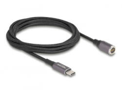 Delock Laptop töltőkábel USB Type-C apa - mágneses 8 tűs konnektor 1, 8 m (80780) (80780) - aqua