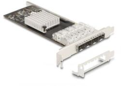 Delock PCI Express x4 Kártya - 4 x SFP bővítőhely Gigabit LAN (88342)