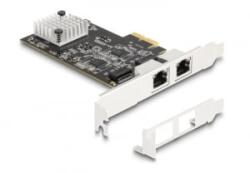 Delock PCI Express x2 kártya - 2 x RJ45 5 Gigabit LAN (81261) (81261)