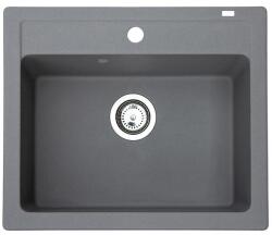 Metalac Quadro 60 Metalac Xgranit Gránit Mosogatótálca - Extra mély, Egymedencés, Négyzet, Grafit (372984)