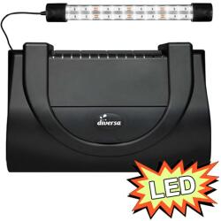 Diversa Capac acvariu cu iluminare, 40x25cm LED EXPERT 6W - NEGRU, drept