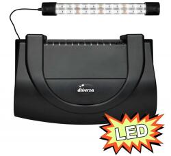 Diversa Capac acvariu cu fulger 40 x 25 cm LED EXPERT 6W - rotund NEGRU
