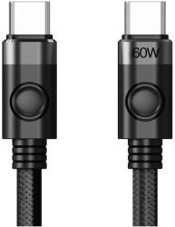 ORICO USB кабел Orico USB C-to-C PD 60W Charging 1.0m Black - CDX-60CC-BK (CDX-60CC-BK-BP)
