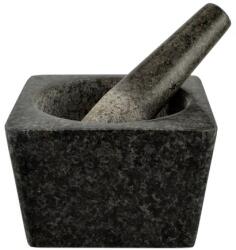Perfect Home Mojar pătrat din granit cu pistil 13×13×8, 5 cm