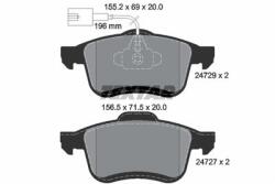 TEXTAR set placute frana, frana disc TEXTAR 2472901 (2472901)