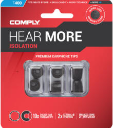 Comply CORE SERIES T-400 - Univerzális memóriahab fülilleszték - M (COM-T400BkM3pr)