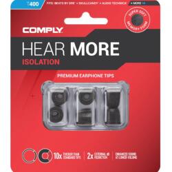 Comply CORE SERIES T-400 - Univerzális memóriahab fülilleszték - S (COM-T400BkS3pr)