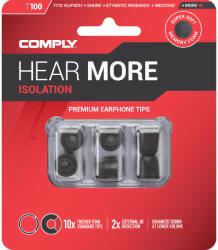 Comply CORE SERIES T-100 - Univerzális memóriahab fülilleszték - S (COM-T100BkS3pr)