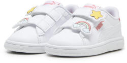 PUMA Smash 3.0 Badges Kisgyermek cipők PUMA White Passionfruit Pink fehér|rózsaszín