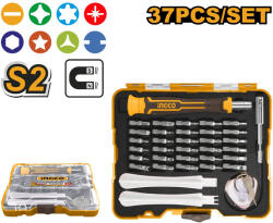 INGCO Precíziós csavarhúzó készlet 37 részes (HKSDB0378) - vasasszerszam