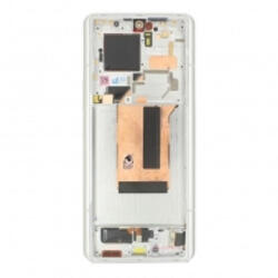  Xiaomi 13 Ultra előlap keret, lcd kijelző és érintőpanel, fehér (Same size OLED)