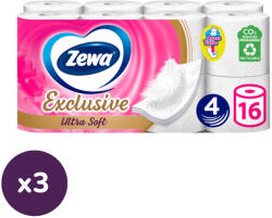 Zewa Exclusive Ultra Soft toalettpapír 4 rétegű (3x16 tekercs)