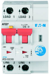 Eaton Diferential cu detectie arc electric 10A C 30mA 10kA Xpole Eaton AFDD-10 2 C 003 (187173)