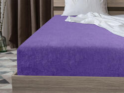  Cearsaf Frotir cu elastic EXCLUSIVE 90x200 cm mov inchis
