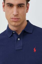 Ralph Lauren pamut póló sötétkék, sima - sötétkék XXL - answear - 52 990 Ft