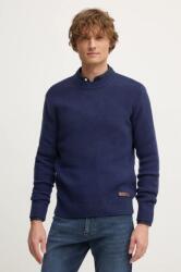 Benetton gyapjú pulóver férfi, sötétkék, 1344U108H - sötétkék S
