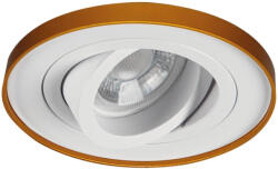 Kanlux 37168 TINY BORD DTO-W/G spot dekorációs keret, fényforrás és foglalat nélkül fehér / arany színben, IP20 védettséggel (Kanlux 37168) (37168)