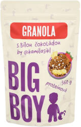 Big Boy Granola proteică cu ciocolată albă @kamilasikl 360 g, ciocolată albă varianta ECO