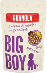 Big Boy Granola proteică cu ciocolată neagră @kamilasikl 360 g, ciocolată neagră varianta ECO