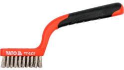 YATO Drótkefe inox 3 soros 180 mm (YT-6337) (YT-6337) - yatobolt