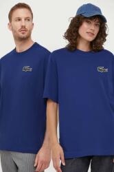 Lacoste pamut póló nyomott mintás - sötétkék XXS