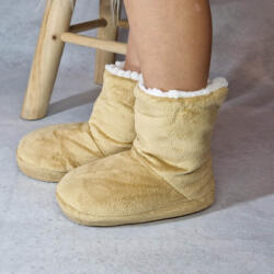 Ollike Fiú csizmás MAMUSZ szivacsos csúszásgátlós talprésszel Drapp, 27-31 50656