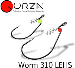 GURZA WORM 101 LEHS #1/0 cseburaska offset horog + keeper