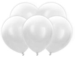 Partydeco Ledes lufi, világító lufi 11" 28 cm, latex, 5db, fehér (LUFI384839)