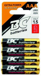 BC Batteries Extra Power Mikro Tartós Alkáli Elem AAA (LR03) B4