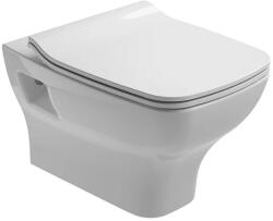 Gala Set vas wc suspendat Gala Street Square alb si capac slim softclose (05172+51327)